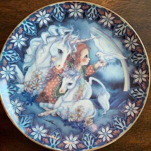 Reco Collector Plate Rainbow To Ride On Unicorns